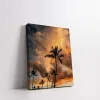 Tropikal Günbatımı Kanvas Tablo