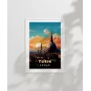 Turin Gün Batımı Manzarası Poster