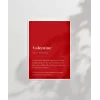 Valentine Tanımı Tipografik Poster