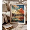 Vancouver Gün Batımı Manzarası Poster