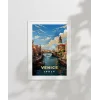 Venedik Kanalı Manzarası Poster