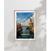 Venedik Kanalı Manzarası Poster
