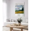 Vincent Van Gogh Buğday Tarlası ve Selviler (2) Poster