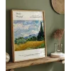 Vincent Van Gogh Buğday Tarlası ve Selviler (2) Poster
