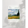 Vincent Van Gogh Buğday Tarlası ve Selviler (2) Poster