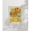 Vincent Van Gogh On İki Ayçiçekli Vazo Poster