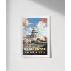 Washington Capitol Vintage Poster