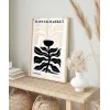 White Copenhagen Flower Poster