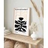 White Copenhagen Flower Poster