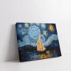 Geceye Yelken Açan Kanvas Tablo