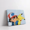 Ash ve Pikachu Kanvas Tablo