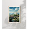 Zürih İsviçre Şehir Manzarası Poster