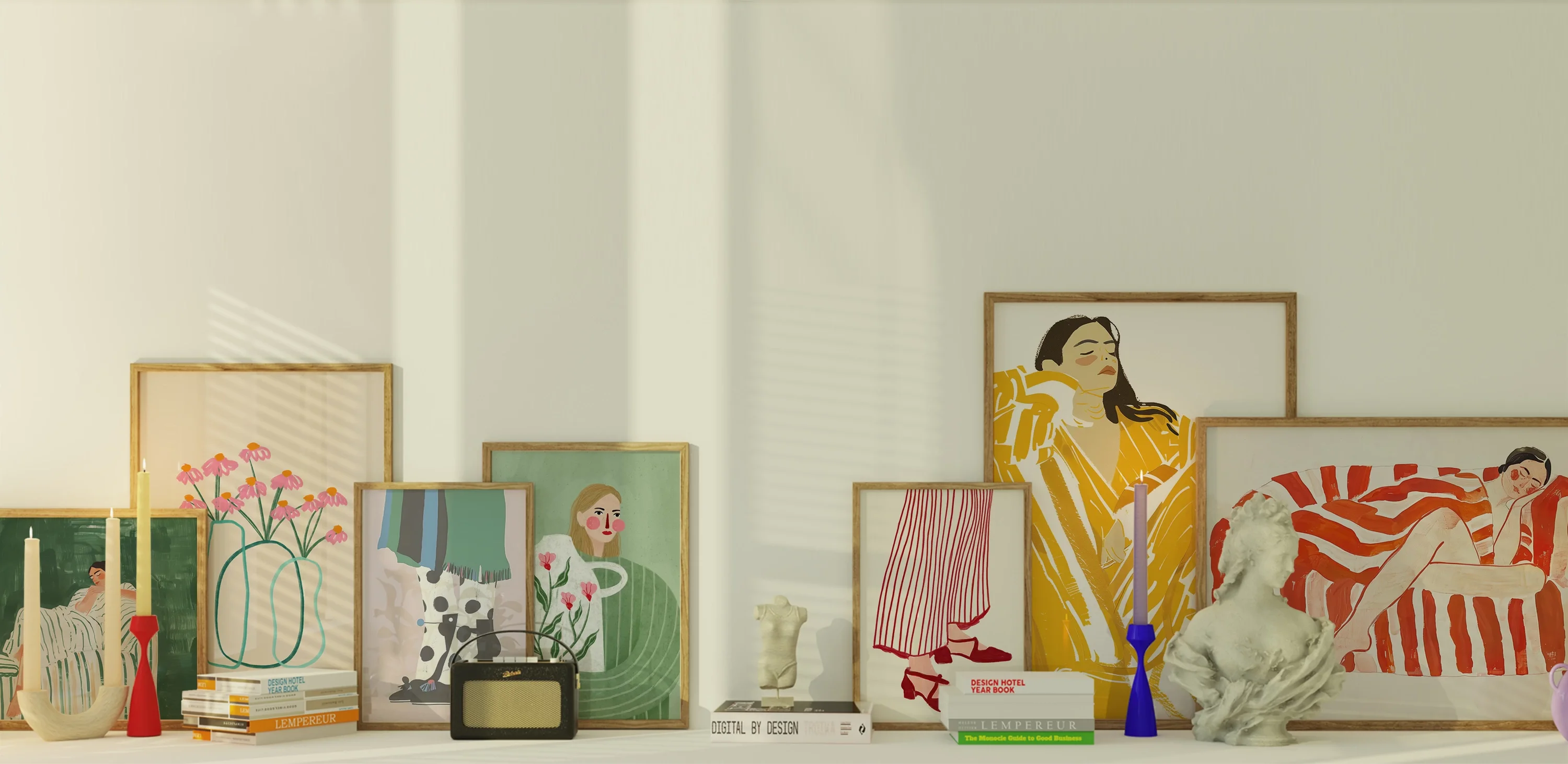 İllüstrasyon Posterlerle Duvarlarınıza Sanat Katın