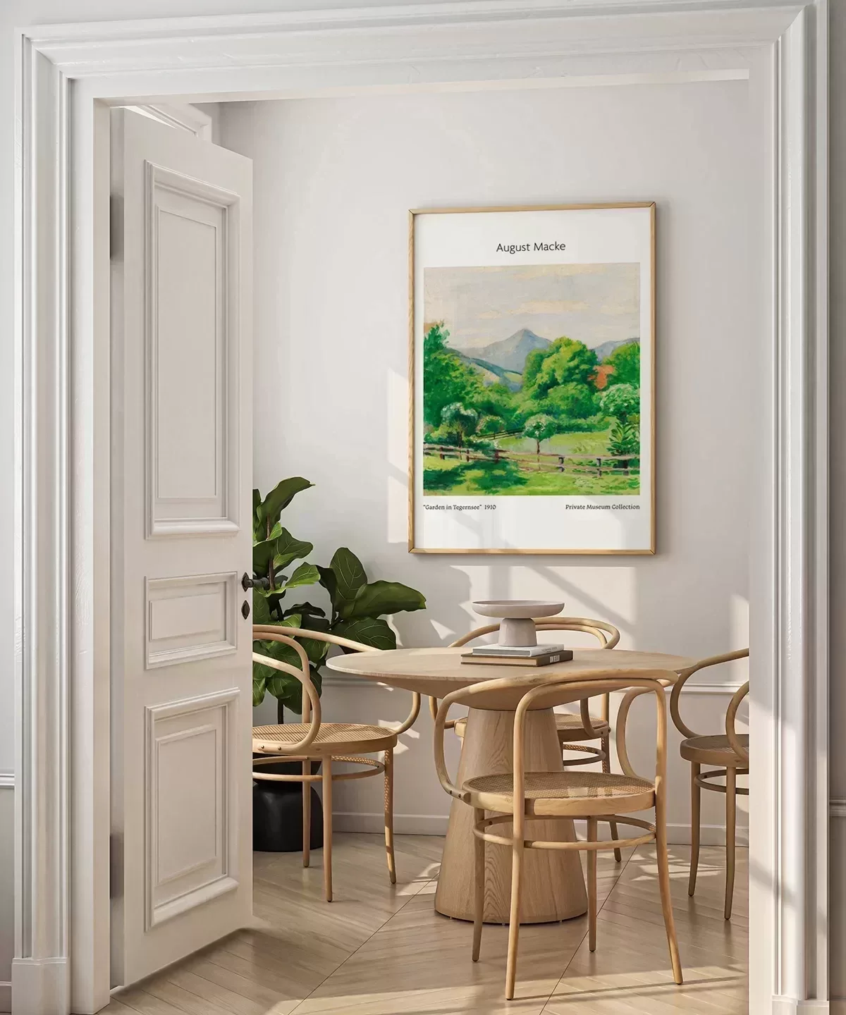 August Macke Tegernseede Bahçe (2) Poster