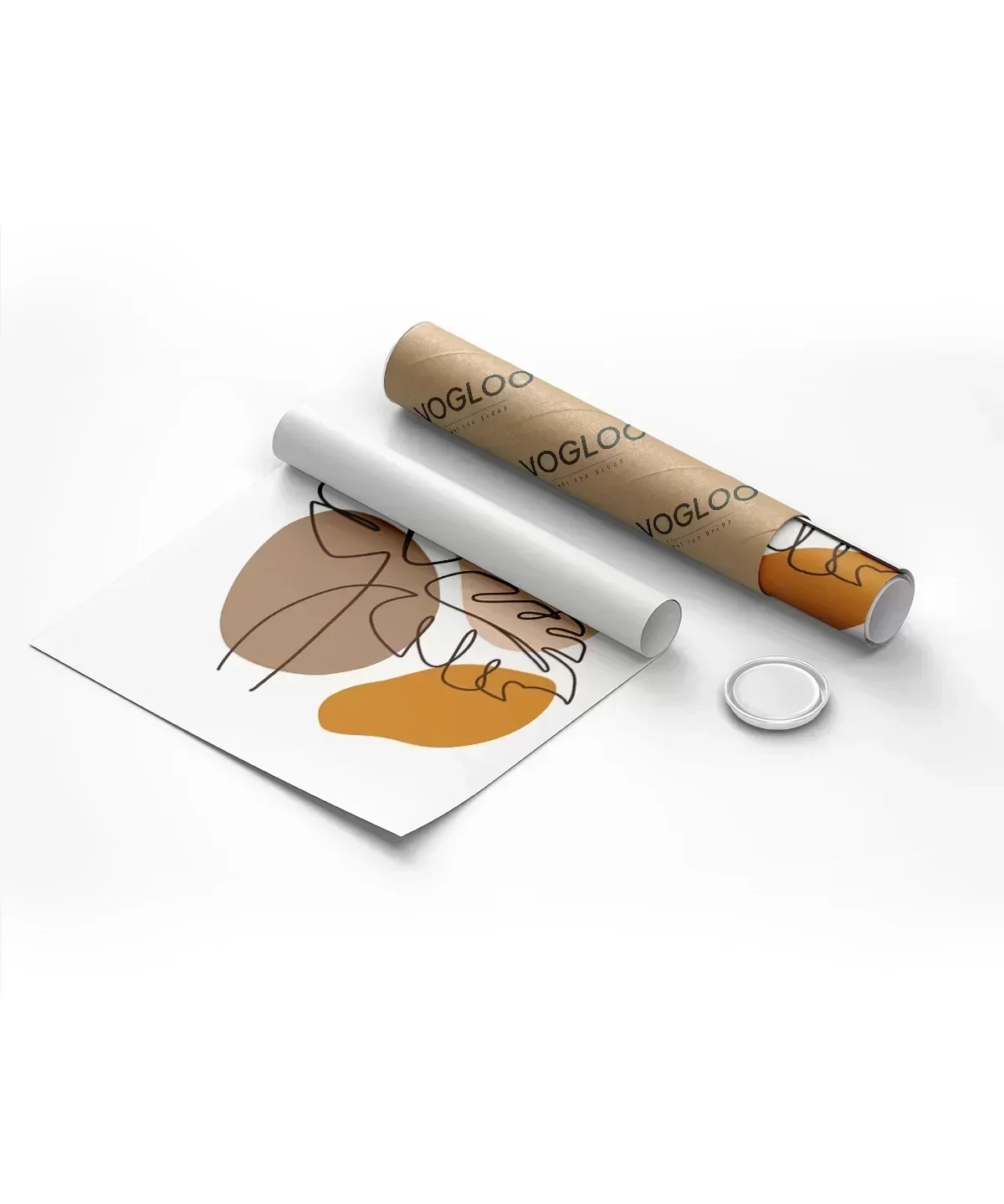 Çizgisel Bitki No 2 Poster