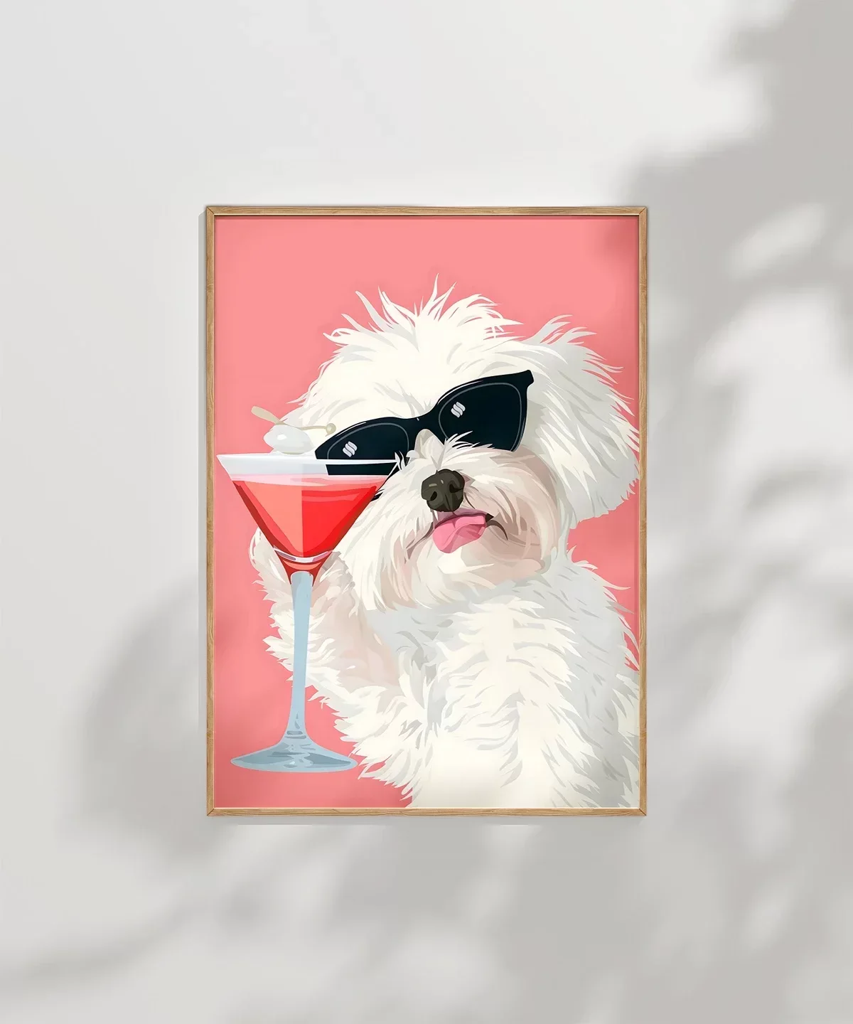 Cool Köpek ve Kokteyl Poster