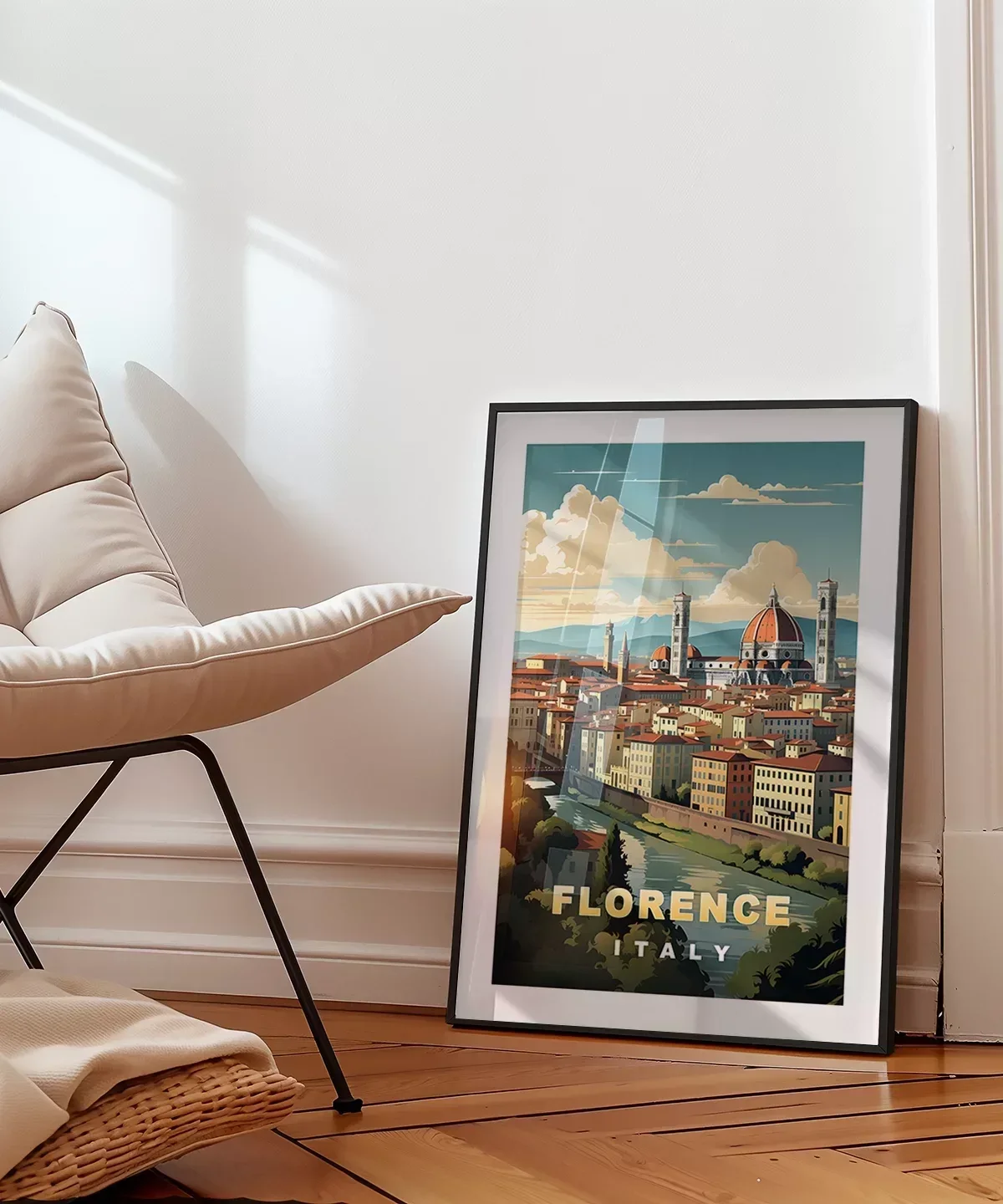 Floransa Katedrali ve Şehir Manzarası Poster