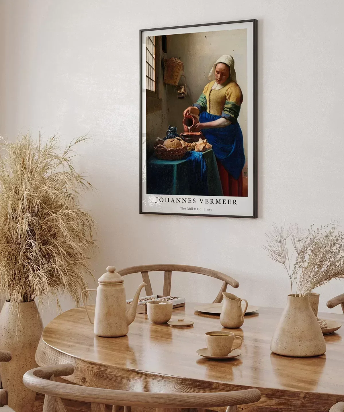 Johannes Vermeer Süt Boşaltan Kadın Poster