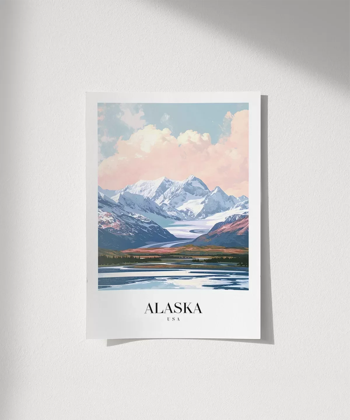 Karlarla Kaplanmış Alaska Poster