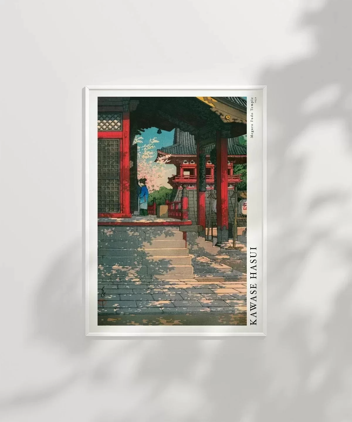 Kawase Hasui Meguro Fudo Tapınağı Poster