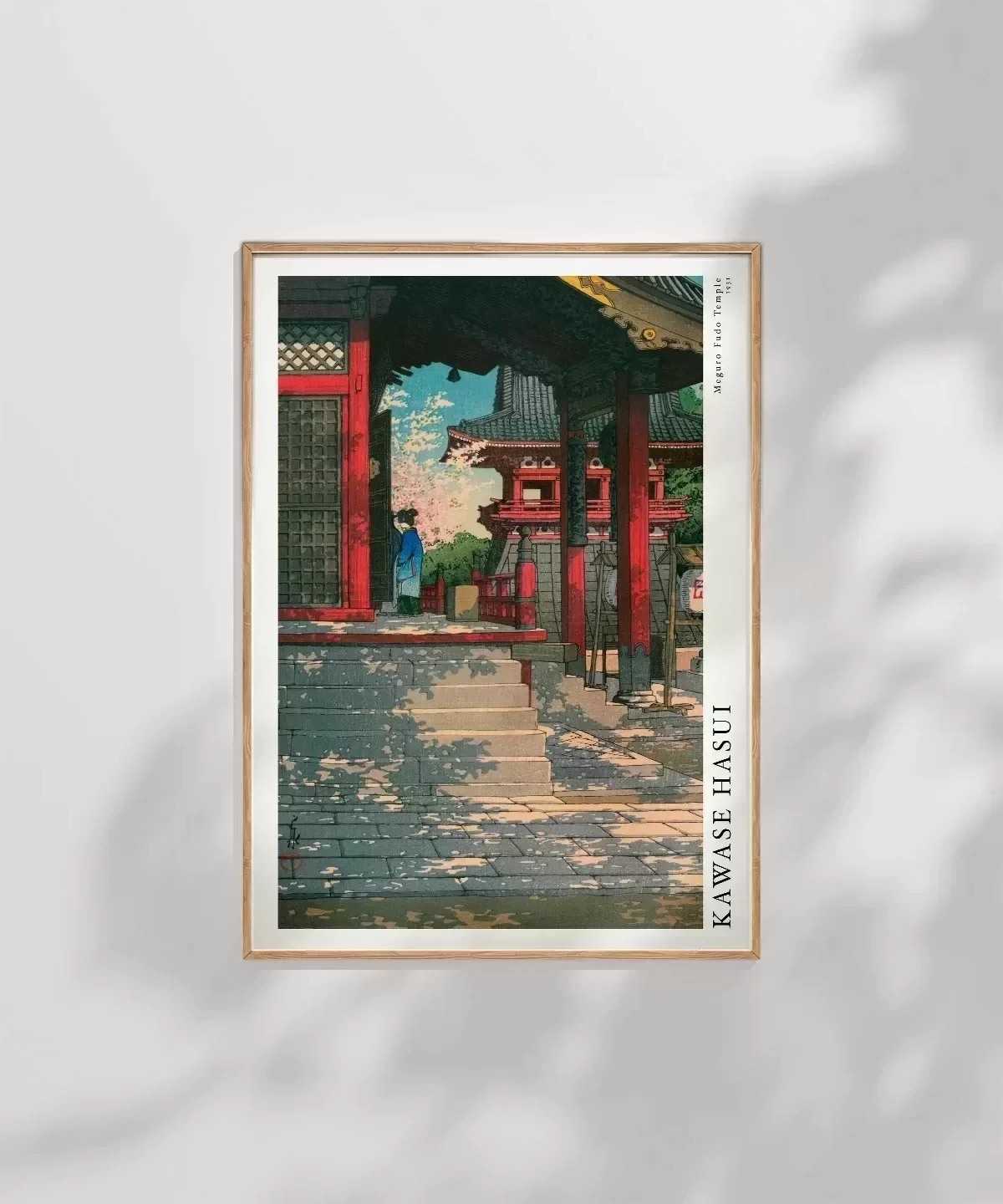 Kawase Hasui Meguro Fudo Tapınağı Poster