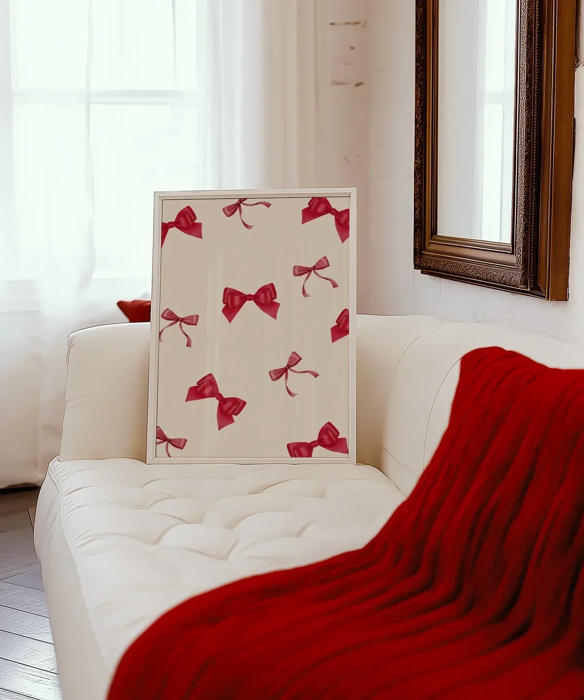 Minimalist Noel Kurdeleleri Poster