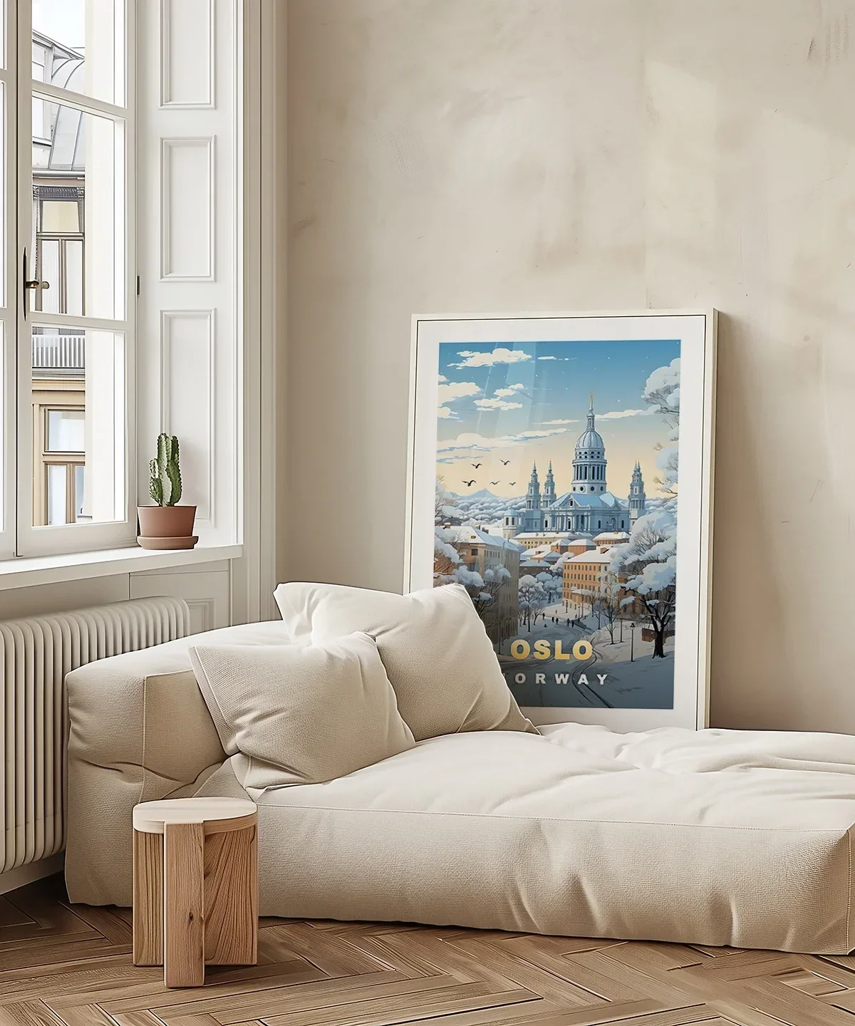 Oslo Kış Manzarası Poster