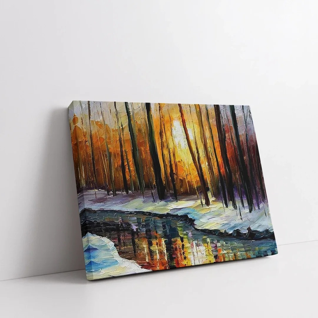 Sonbaharın Renk Akışı Kanvas Tablo