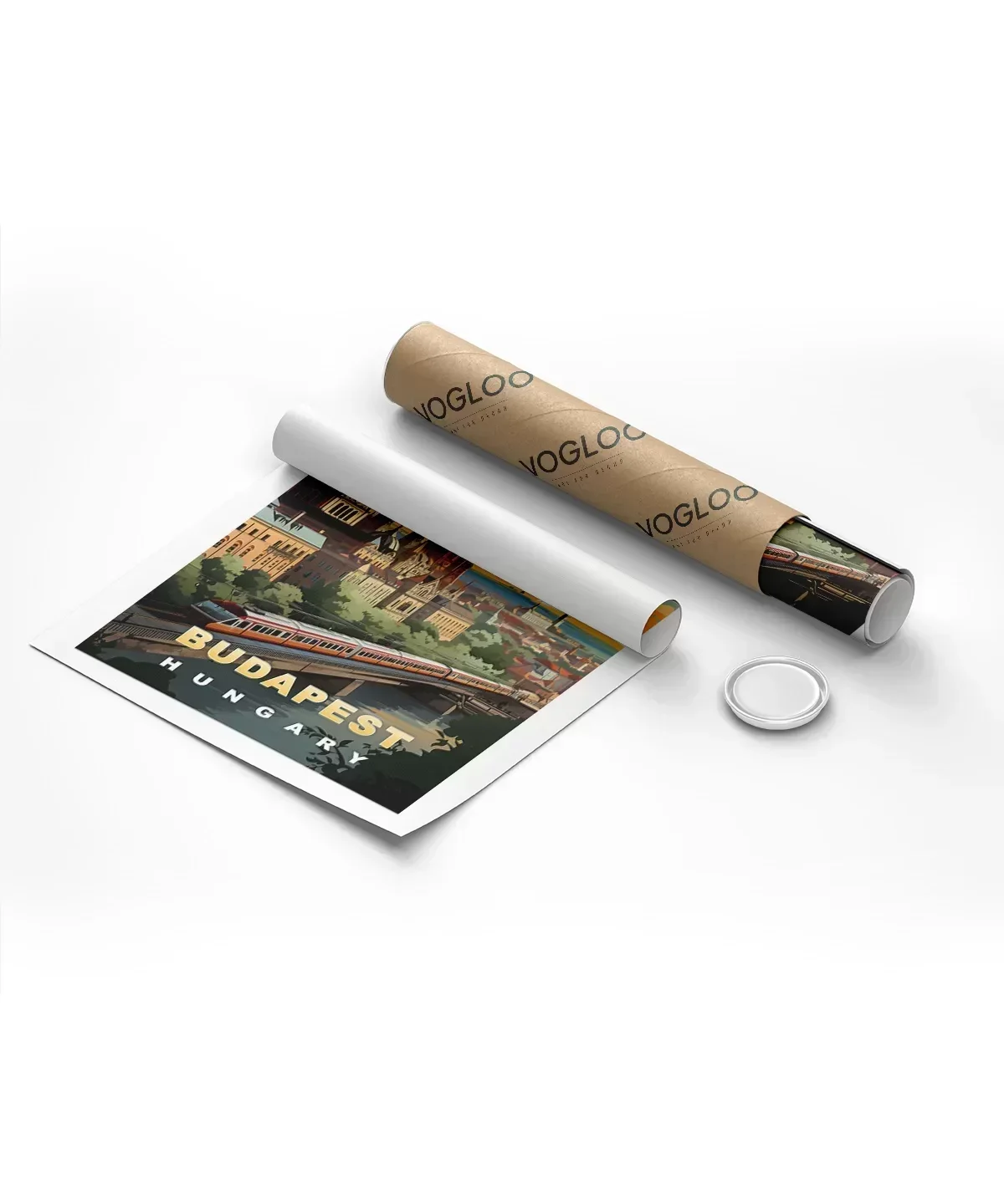 Tuna Nehri Üzerinde Gün Doğumu Poster