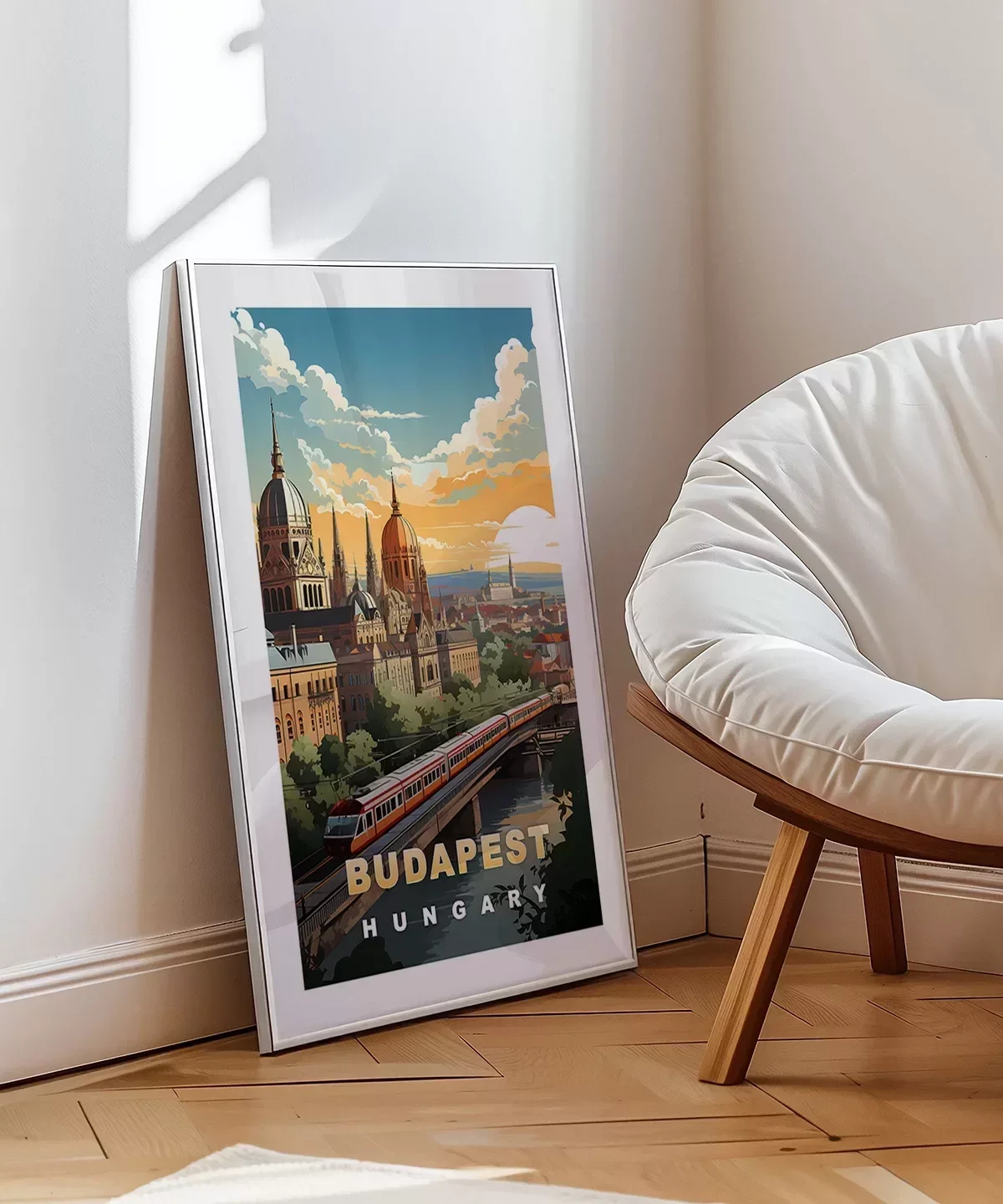 Tuna Nehri Üzerinde Gün Doğumu Poster