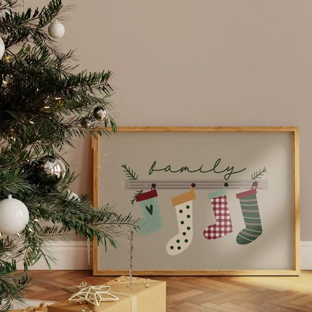 Aile ile Yılbaşı Mutluluğu Poster