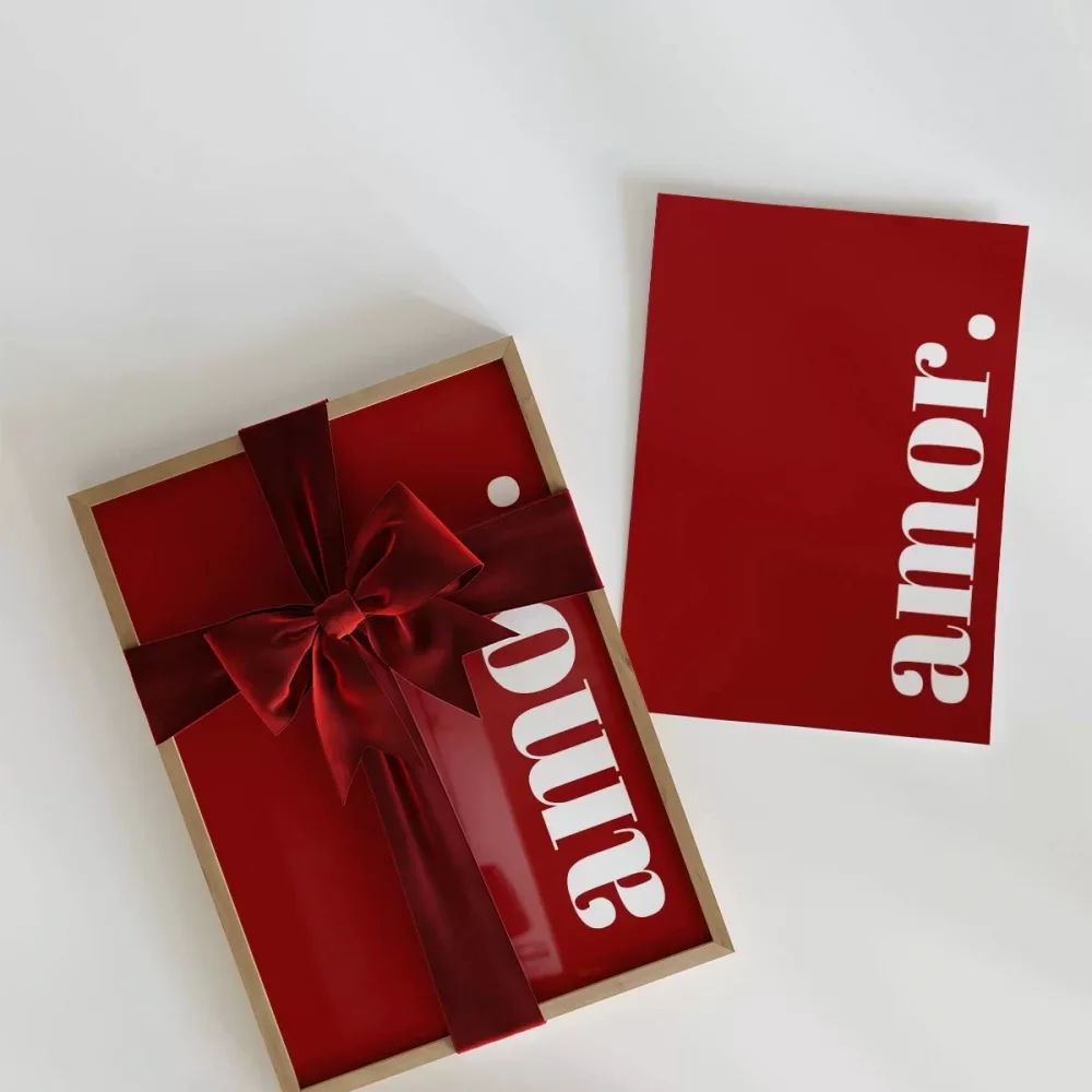 Amor Yazılı Minimal Poster