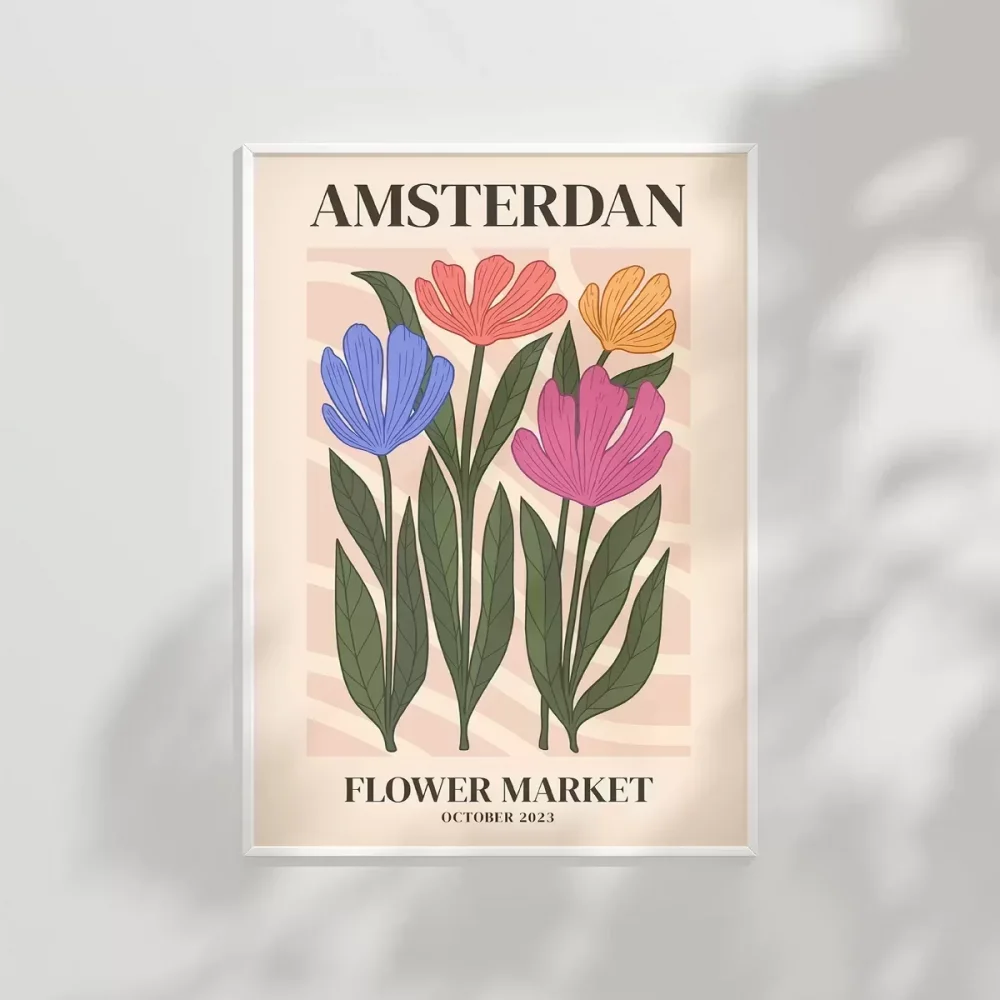 Amsterdamda Çiçek Zamanı Poster