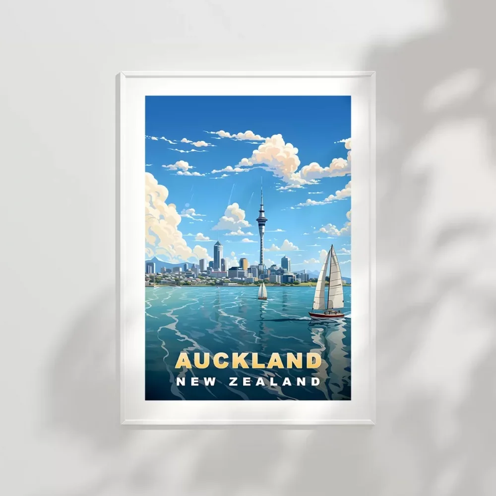 Auckland Sanat Baskısı Poster