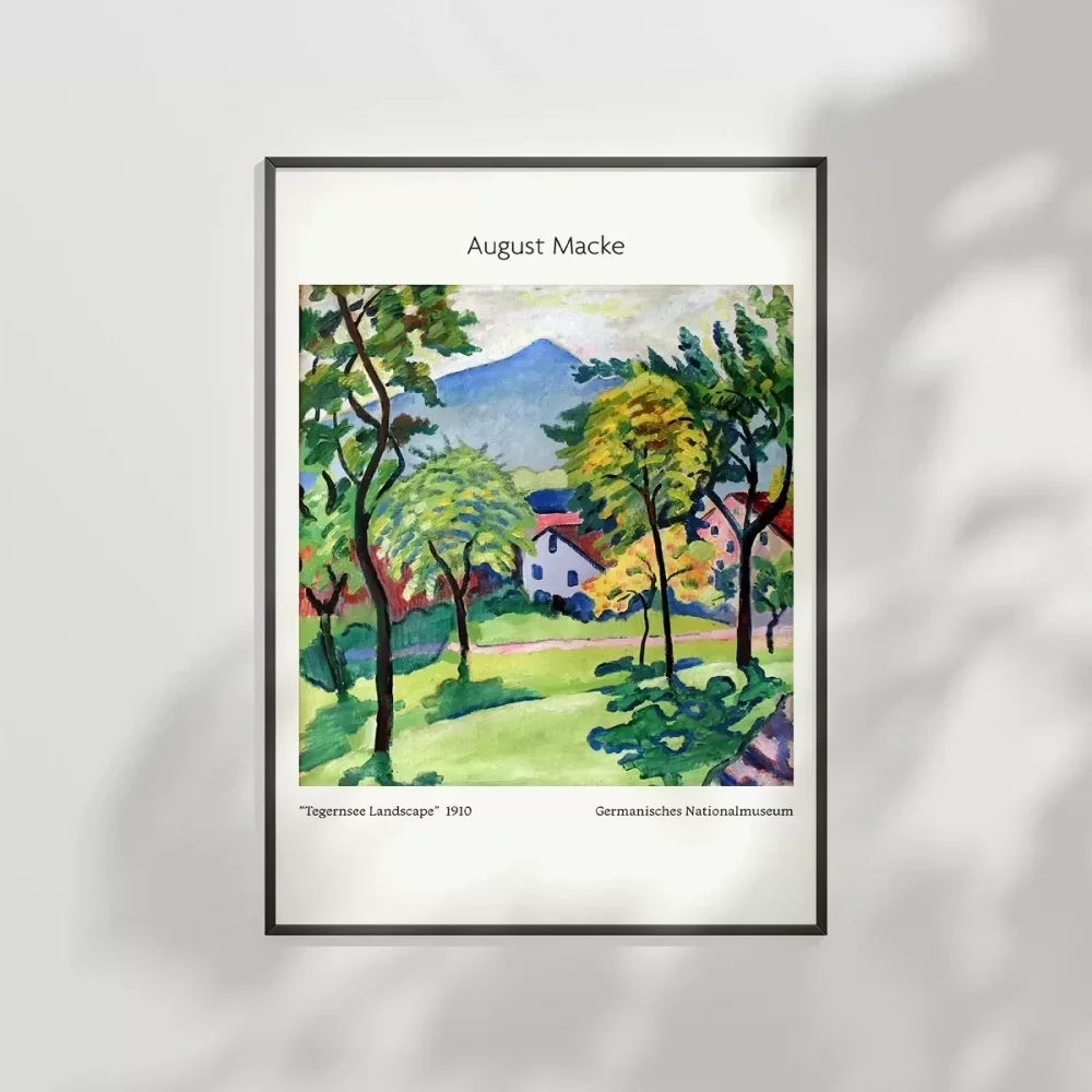 August Macke Tegernsee Manzarası Poster