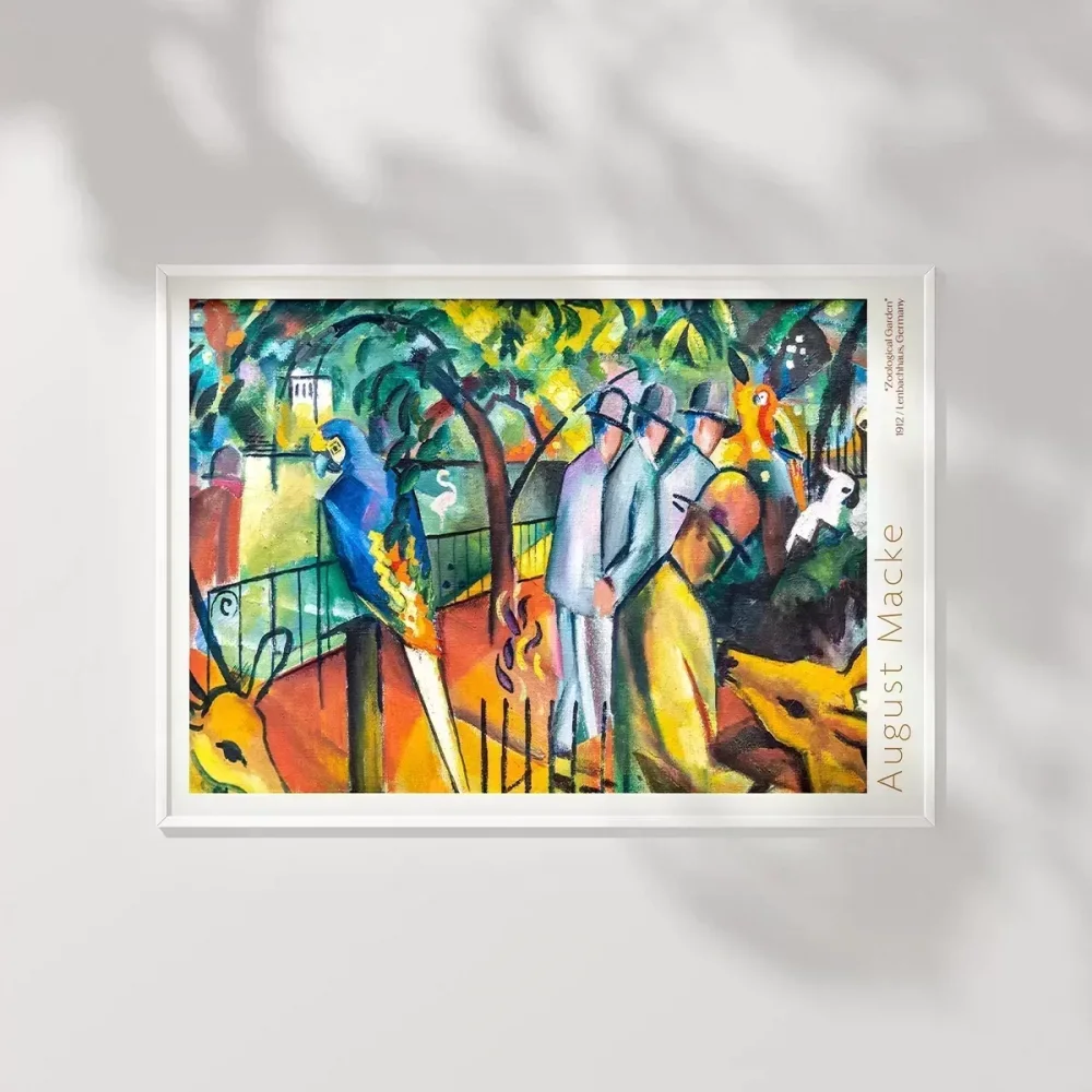 August Macke Zooloji Bahçesi Poster