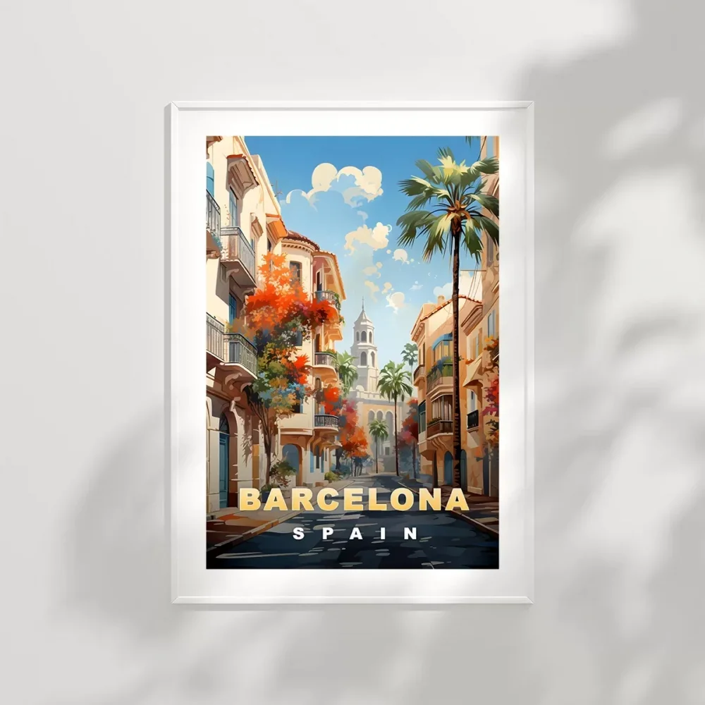 Barcelona’nın Zarif Sokakları Poster