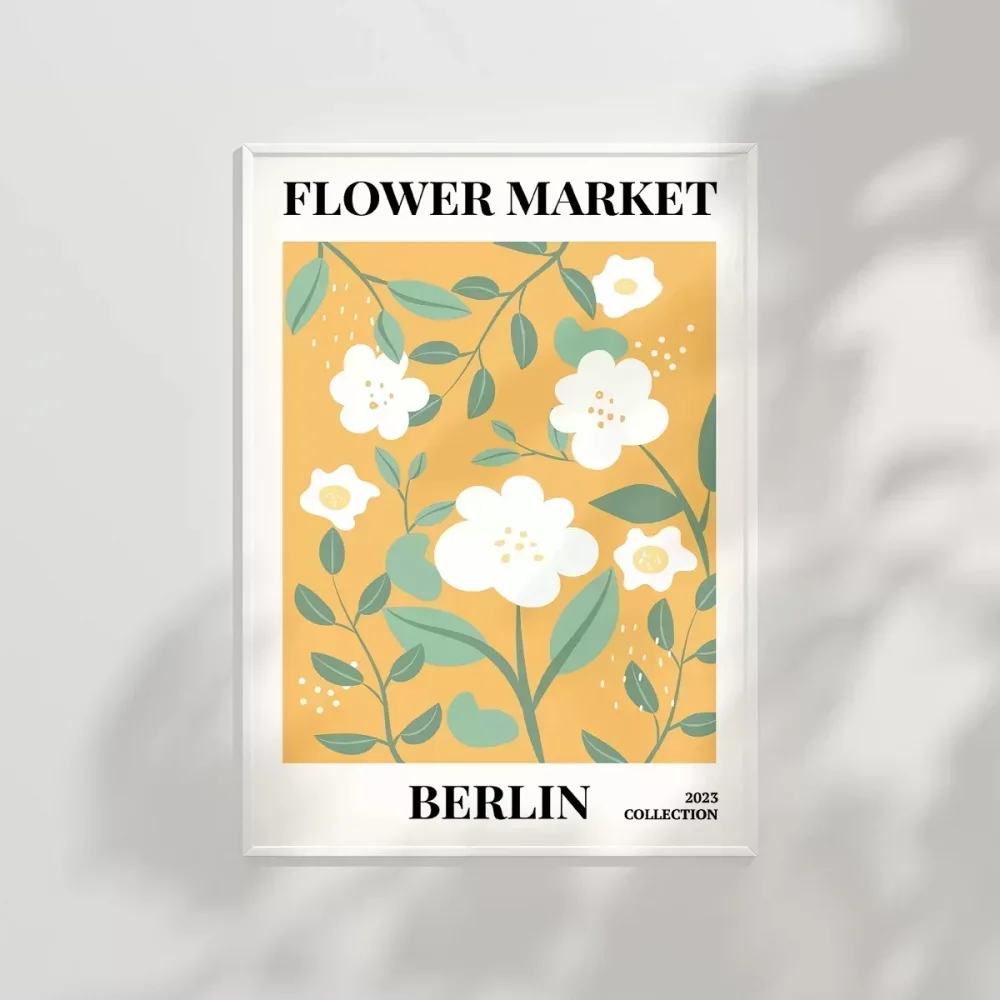 Berlin Çiçek Koleksiyonu Poster