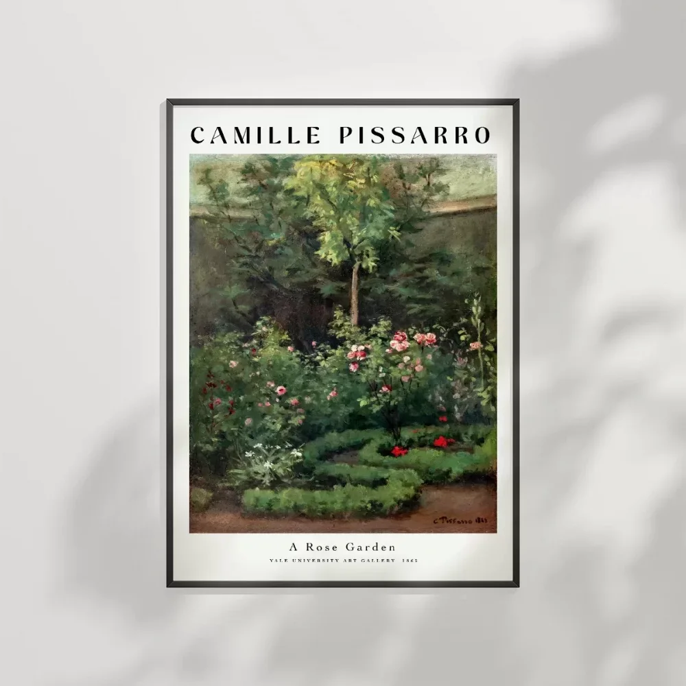 Camille Pissarro Gül Bahçesi Poster