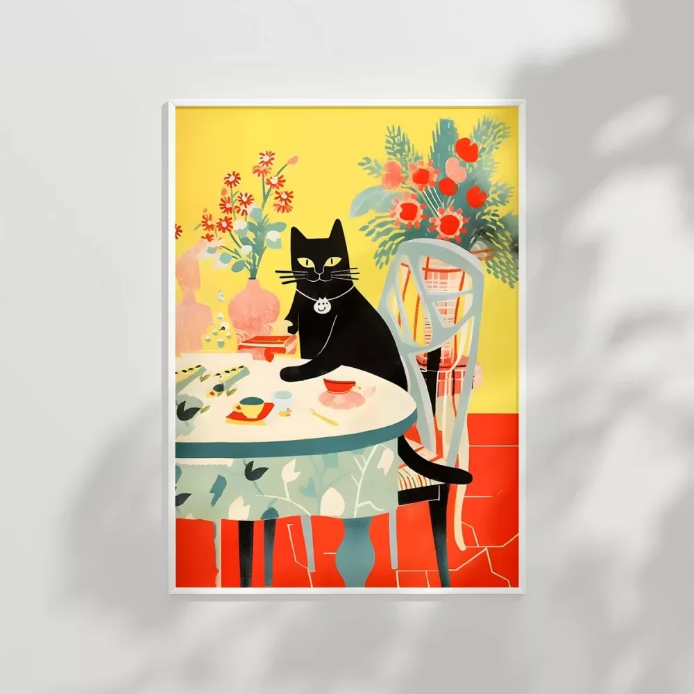 Çiçekler ve Zarif Misafir Poster