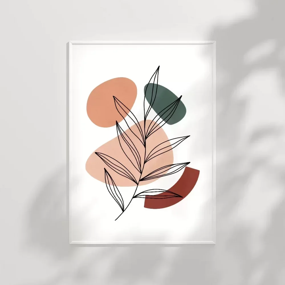 Çizgisel Bitki No 1 Poster