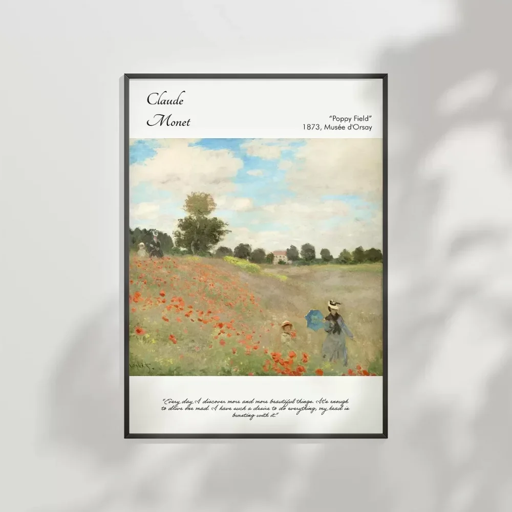 Claude Monet Gelincik Tarlası Poster
