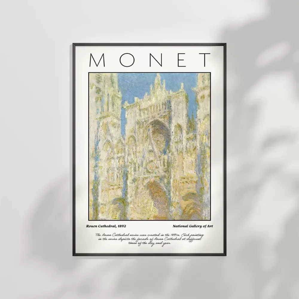 Claude Monet Rouen Katedrali Poster