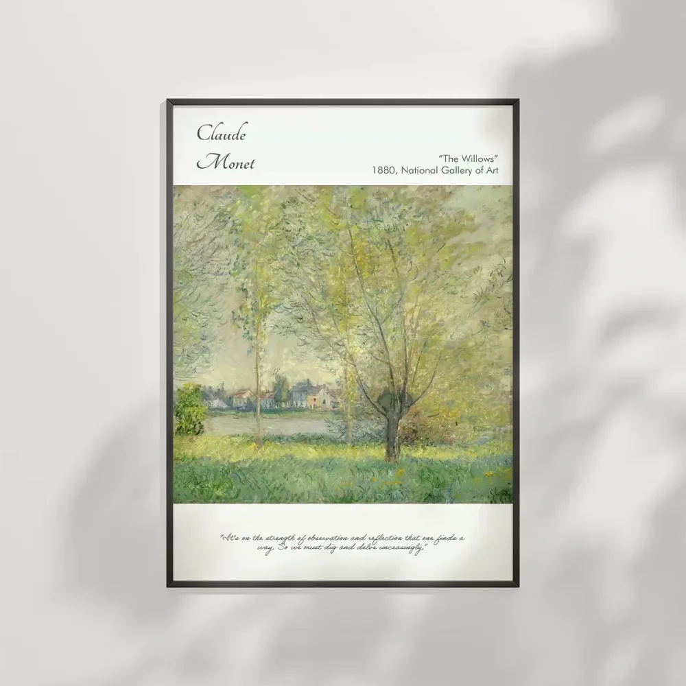 Claude Monet Söğütler Poster
