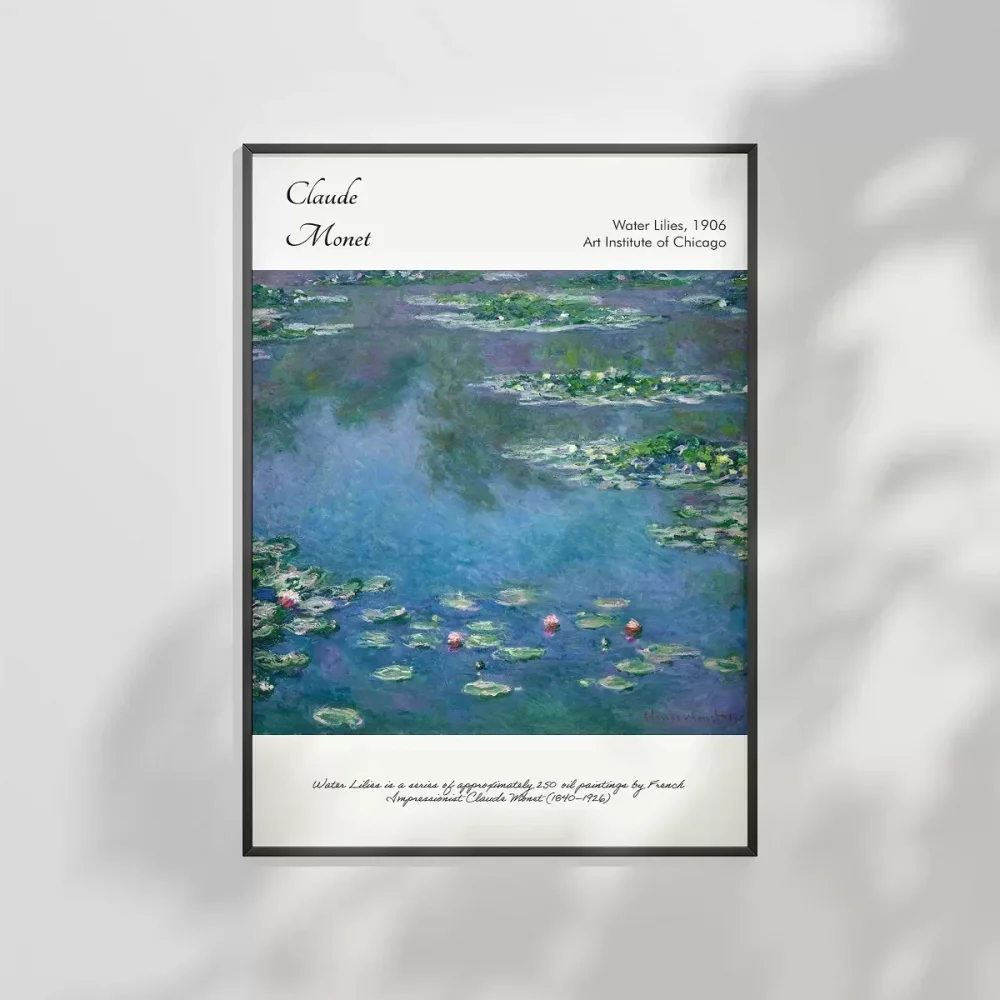 Claude Monet Zambaklar (3) Poster
