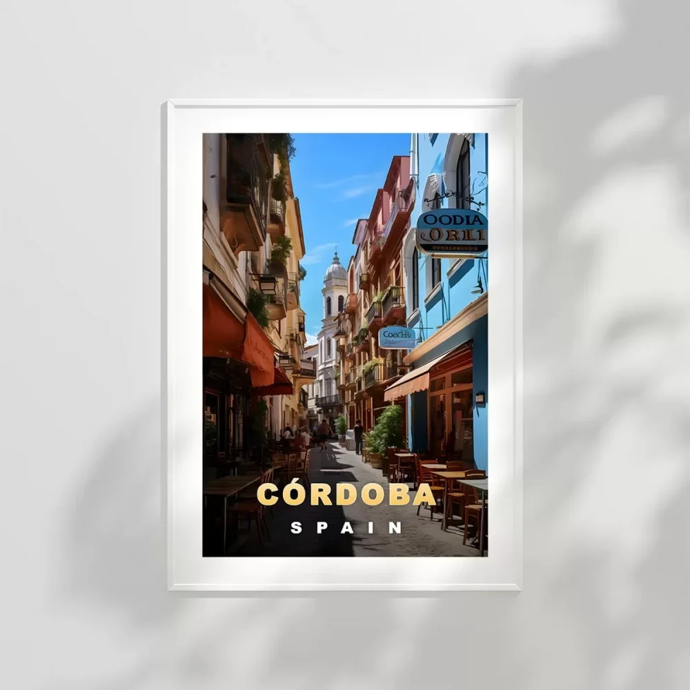 Córdobanın Tarihi Sokakları Poster