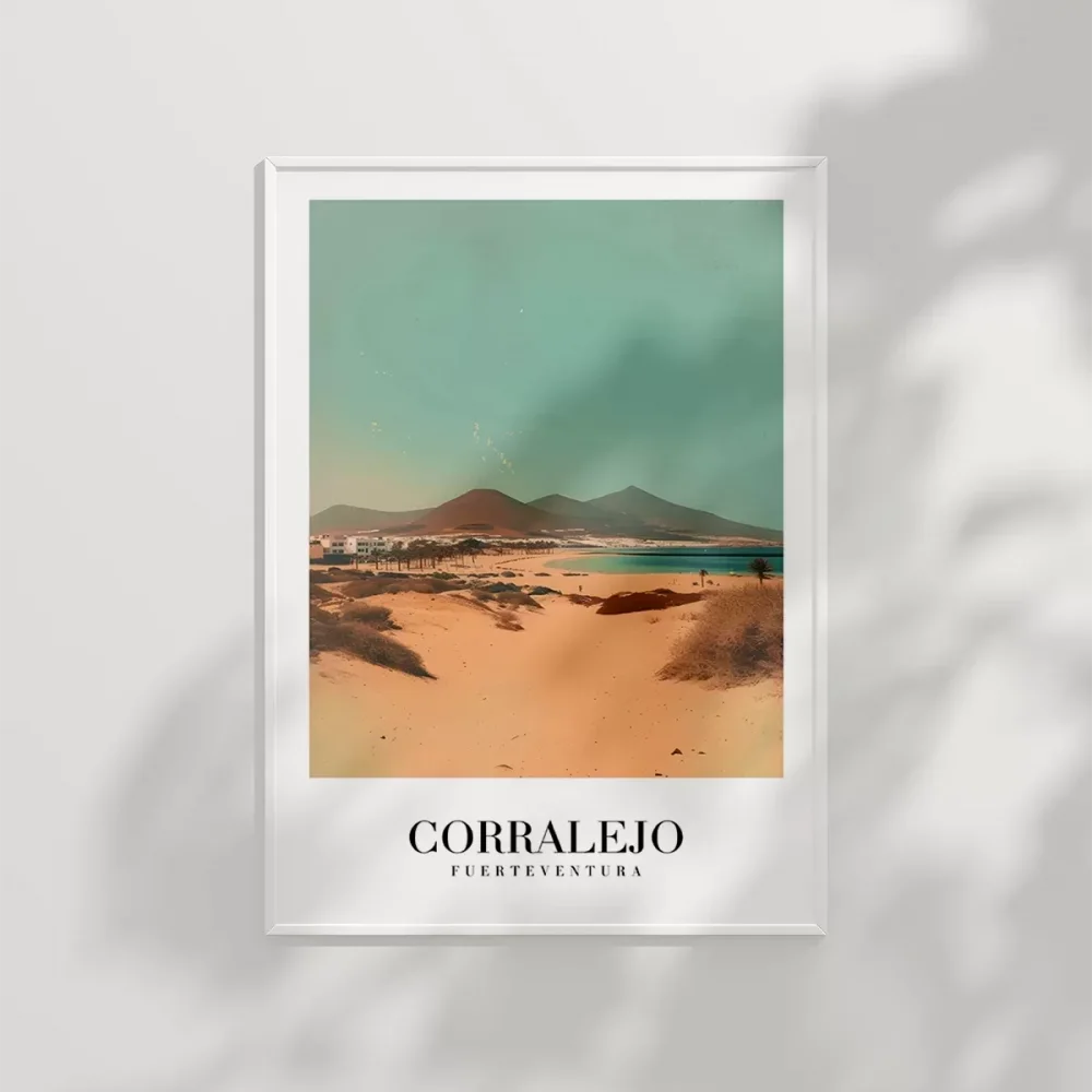 Corralejo Plaj Manzarası ve Doğa Poster
