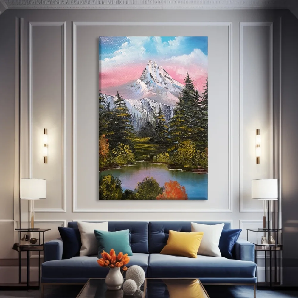 Zirveye Bakış Kanvas Tablo