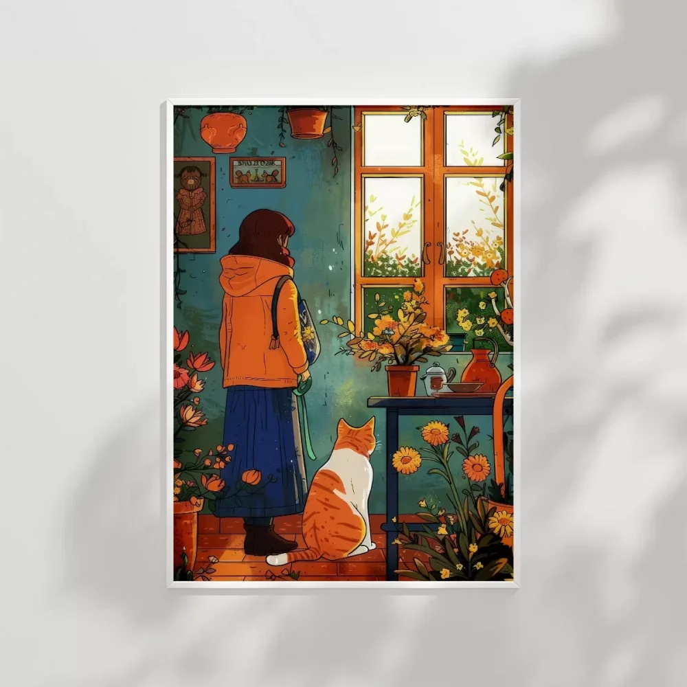 Doğal Işık ve Çiçekler Poster