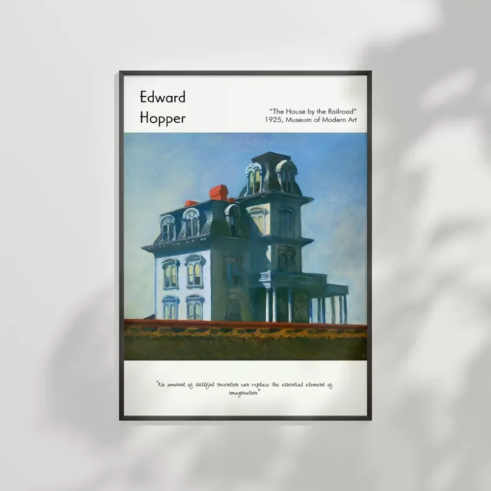 Edward Hopper Demiryolunun Yanındaki Ev Poster